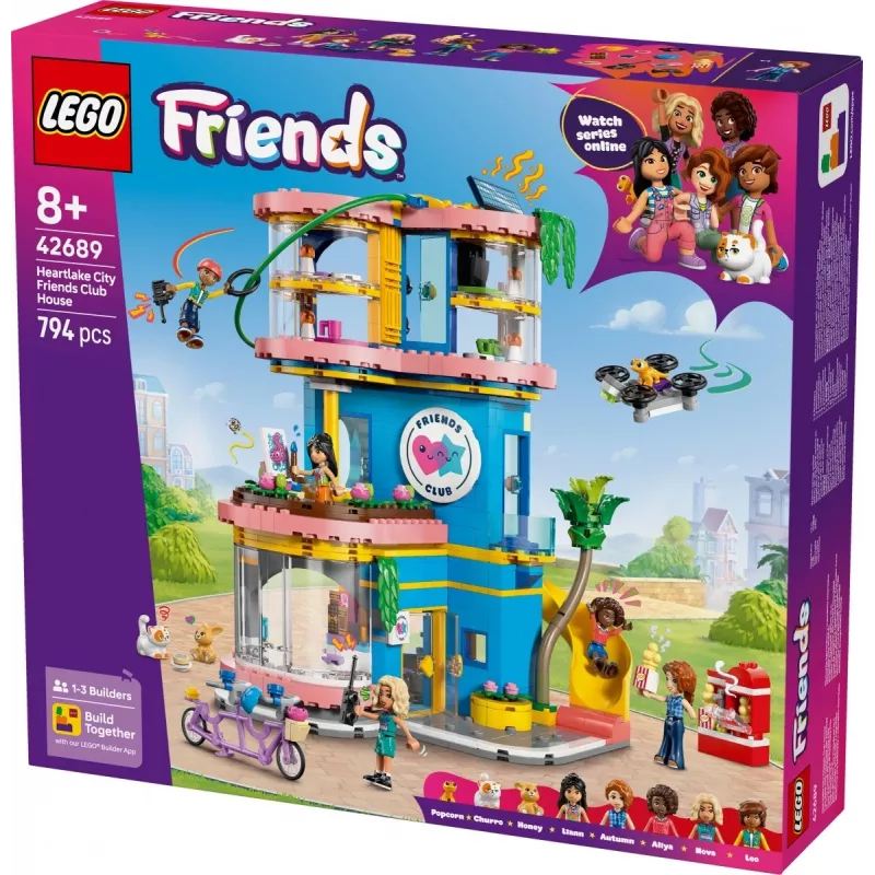 LEGO Friends 42689 Širdies ežero miesto draugų klubas