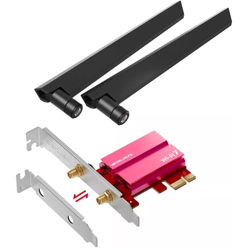 PCIe triju juostų WiFi 7 adapteris MERCUSYS MA47BE
