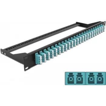 Patch panel DeLOCK 43401 1U 19 inch LC šviesolaidinis skydelis