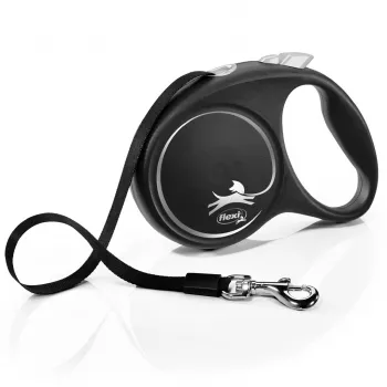 Flexi Black Design L 5 m šunų vedžiojimo lynas