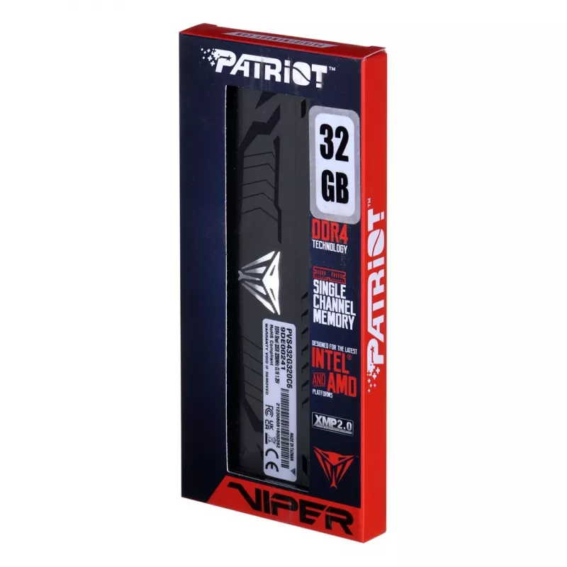 Patriot Viper Steel 32 GB DDR4-3200 CL16 atminties modulis (PVS432G320C6)