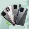 Apsauginis dėklas Devia Crystal Flora iPhone 12 / 12 Pro — mėlynas permatomas su gėlių raštu