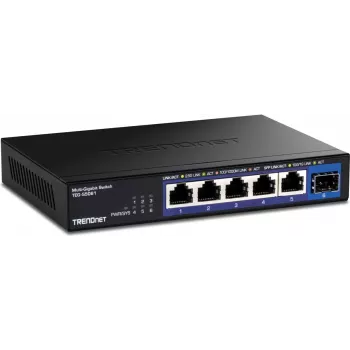 TRENDnet TEG-S5061 6 prievadų 2.5G nevaldomas jungiklis su 10G SFP+ prievadu
