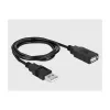 Serijinis kabelis DeLOCK 66280 USB Type-A DB-9 0,8 m juodas