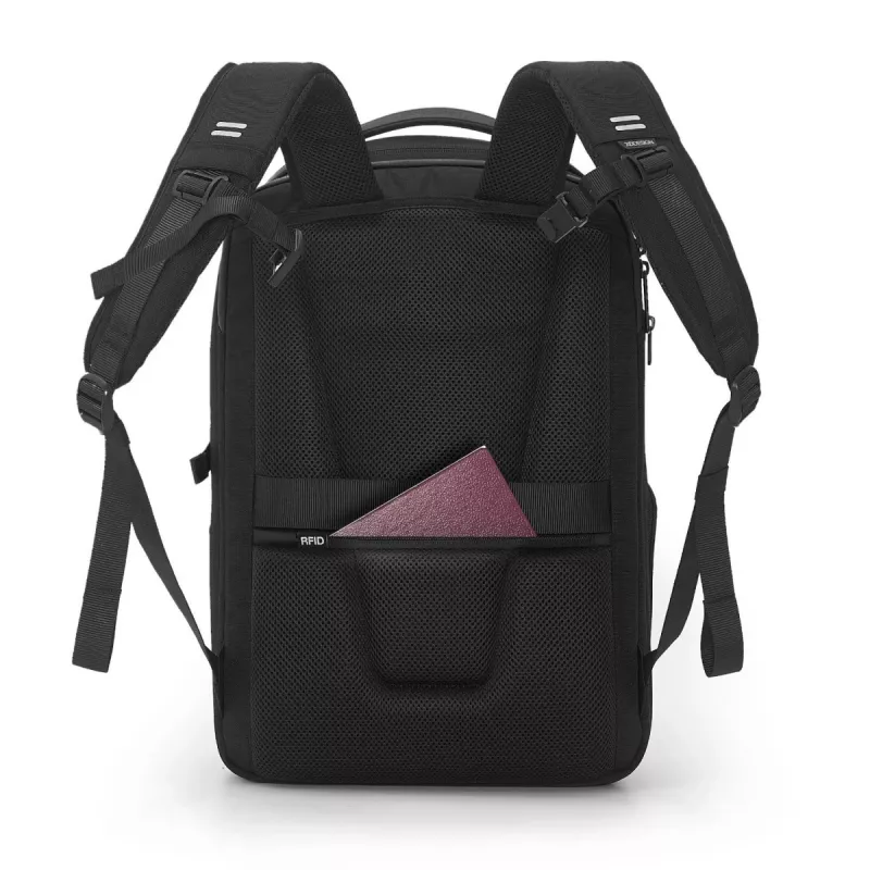Kuprinė XDDESIGN Bizz Black P705.931 – atspari vandeniui, lengva verslo kuprinė