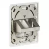 EFB-Elektronik tinklo lizdas 2-jų keystone, baltas, RAL 9003, be keystone