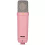 Studijinis kondensatorinis mikrofonas RØDE NT1 Signature Pink – kardioidinis, 20–20000 Hz, -32 dB jautrumas, XLR