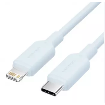 Laidas USB-C į Lightning 1 m mėlynas Laksf Vention