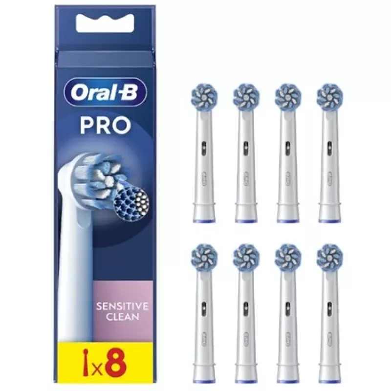 Pakaitiniai šepetėlių antgaliai Oral-B EB60-8 — Sensitive Ultra Thin, 8 vnt.