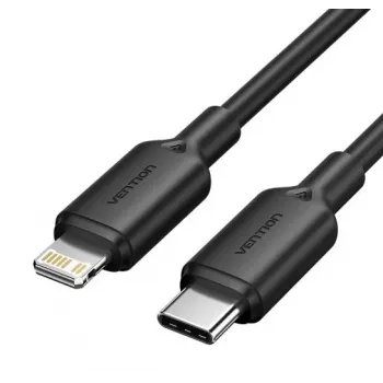 Laidas USB-C į LIGHTNING 2M Juodas Lakbh Vention