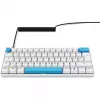 Sharkoon SGK50 S4 klaviatūra, laidas USB, QWERTZ vokiškas, balta, 60% RGB LED