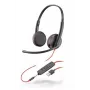 HP Poly Poly Blackwire C3225 USB - 3200 serijos ausinės - ant ausų - laidinės - USB, 3,5 mm kištukas - triukšmo izoliacija (209747-101)