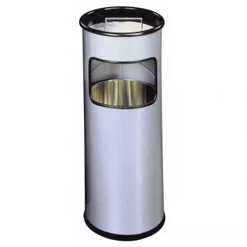 Šiukšliadėžė Durable 333023 17 L apvali metalinė sidabrinė