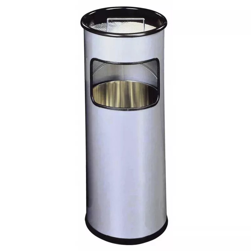 Šiukšliadėžė Durable 333023 17 L apvali metalinė sidabrinė