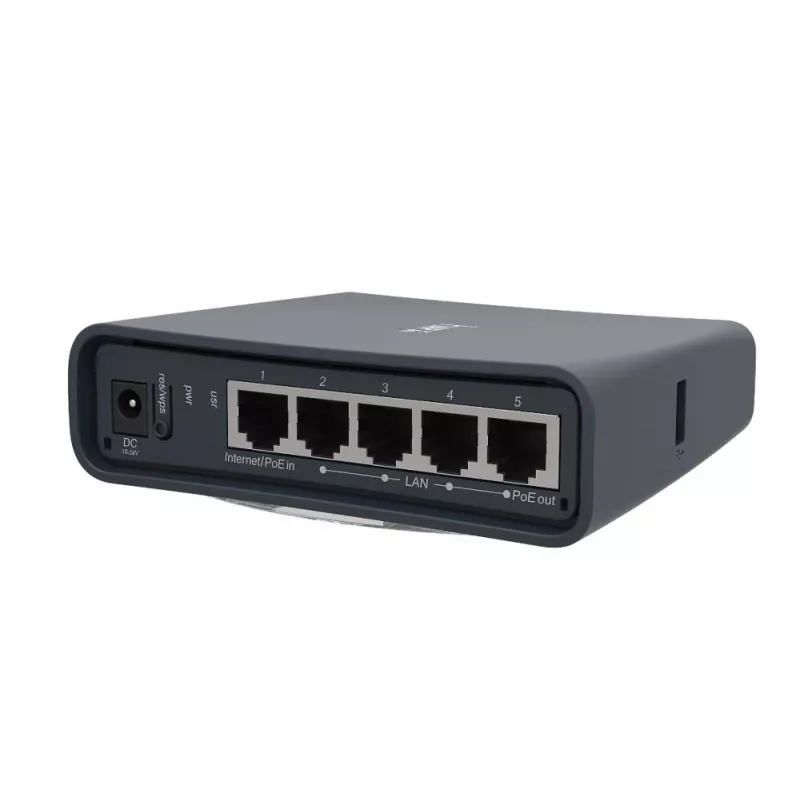 Mikrotik hAP ac lite bokštinis juodos spalvos maršrutizatorius su PoE