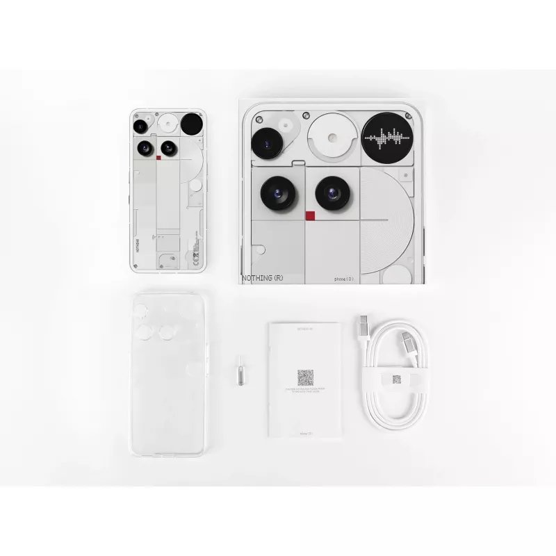 Išmanusis telefonas Nothing Phone (3) 6,67 colio 16 GB 512 GB Baltas