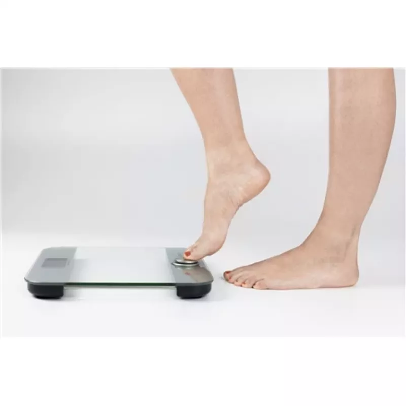 Elektrinės asmeninės svarstyklės Caso Body Energy Ecostyle 03416 – iki 180 kg, tikslumas 100 g, balta/pilka