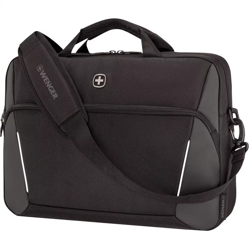Wenger XE Compact Brief 16 portfelis nešiojamam kompiuteriui su planšetės kišene, juodas