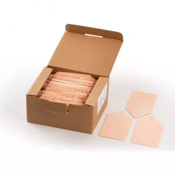 Siuntų etiketės HERMA 6070 80x150 mm su plastikine akute ir užlenktu kampu