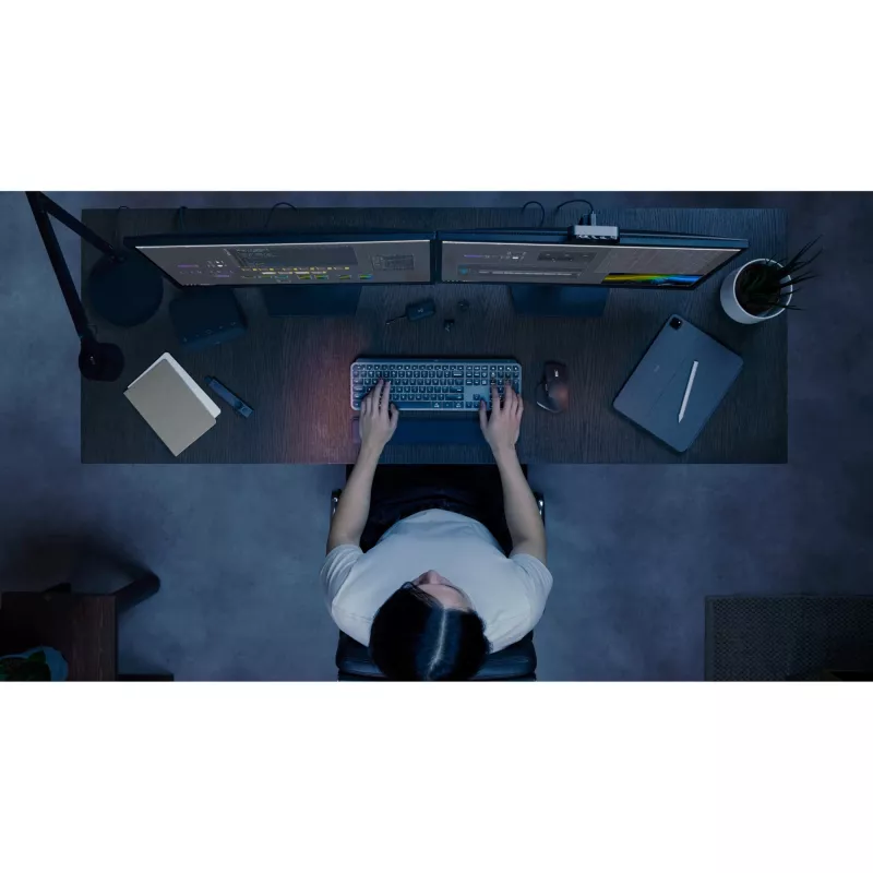 LOGITECH MX Keys S belaidė klaviatūra (grafitinė)