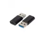Microconnect USB3.0ACF USB A į USB C lizdo keitiklis, juodas