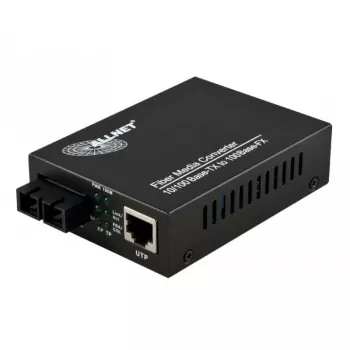 Tinklo medijos keitiklis ALLNET ALL-MC102-SC-MM (vienmodis SC, 10/100 Mbit/s, iki 2000 m)