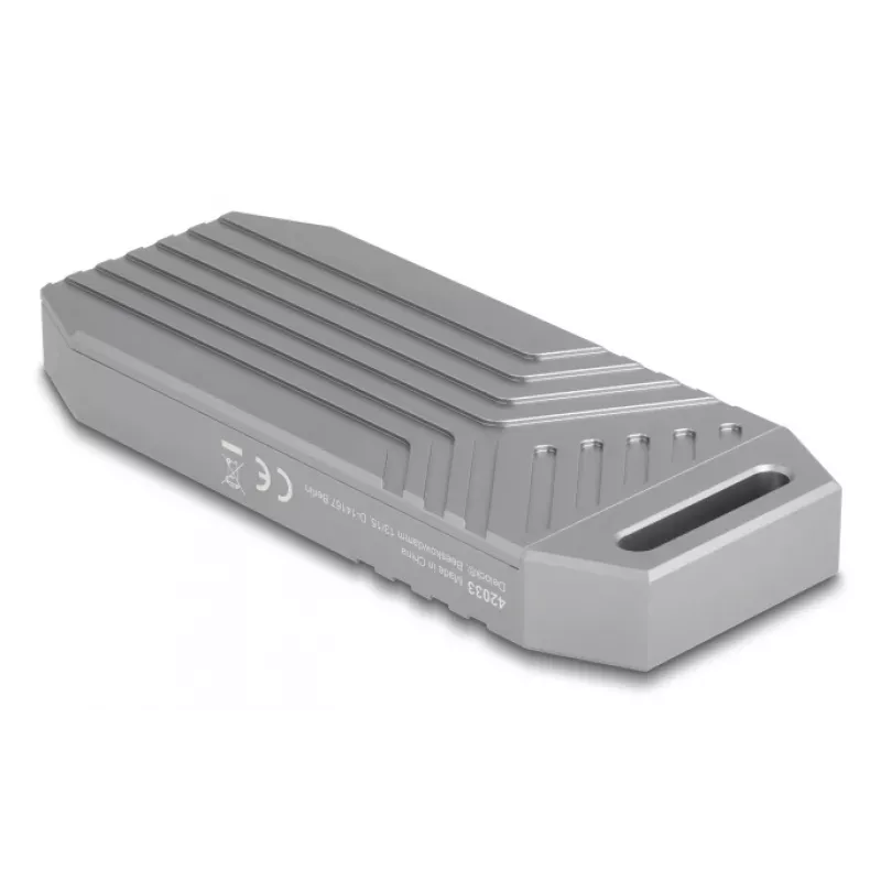 SSD korpusas DeLOCK 42033 pilkas M.2 PCI Express 40 Gbit/s