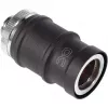 Greito atjungimo jungtis Alphacool ES BLH1A Push-in Female AG Chrome Black Matte