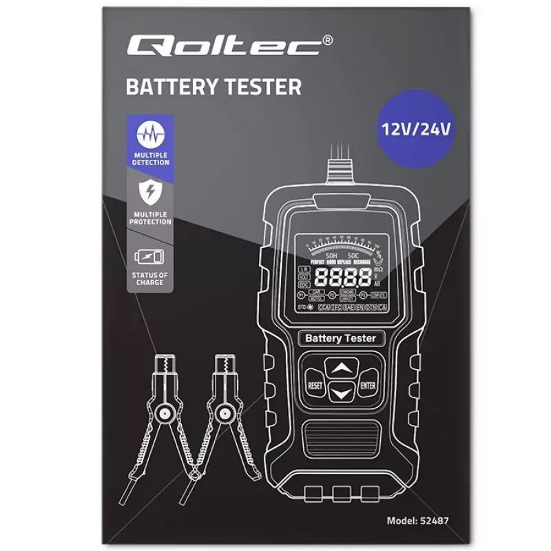 Qoltec 52487 Ekrano juodas
