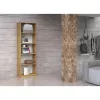 Biuro spintelė su lentynomis Topeshop R40 ARTISAN, ąžuolo spalvos, 5 lentynos, 400×300×1820 mm, medžio drožlių plokštės rėmas