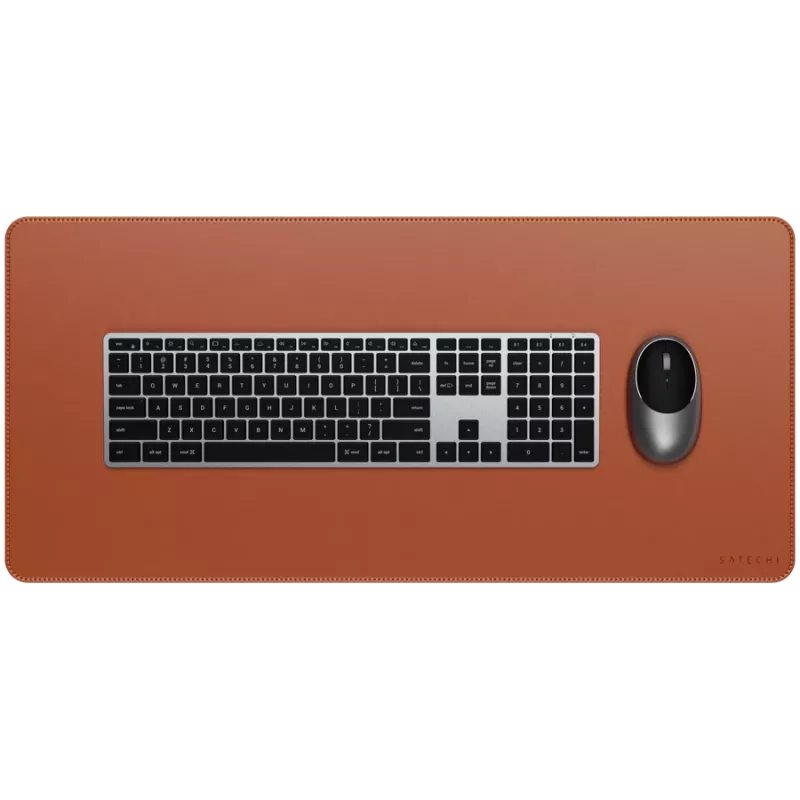 Satechi Vegan-Leather Premium Desk Mat Brown ST-LPDMN – didelis stalinis kilimėlis iš veganiškos odos