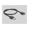 Išorinis dėklas HDD/SSD DeLOCK 42011 Juodas 2,5 colio SATA III 5 Gbit/s