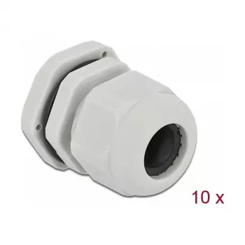 Kabelio įvadas DeLOCK 60219 pilkas plastikinis 10 vnt.