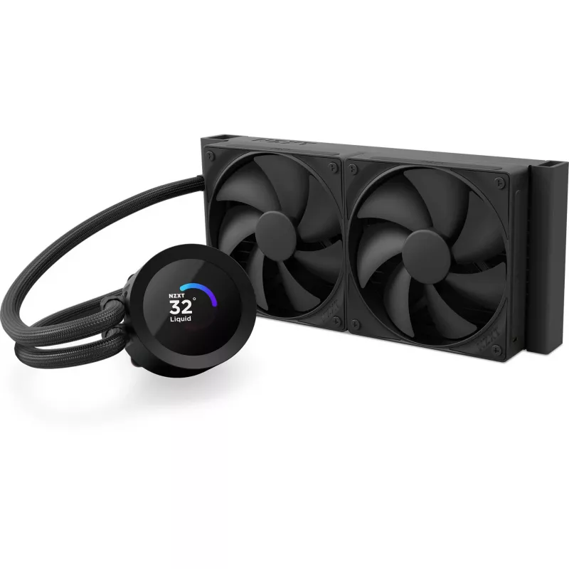 NZXT Kraken Plus 240 procesoriaus vandens aušintuvas 12 cm juodas