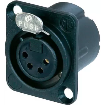 Neutrik NC4FD-LX-B juodas jungiamasis aksesuaras