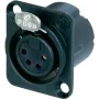 Neutrik NC4FD-LX-B juodas jungiamasis aksesuaras