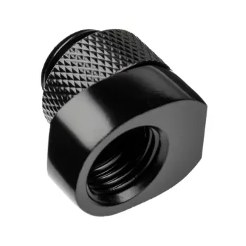 Alphacool 17604 Juoda 1/4 colio sriegio žarnos jungtis