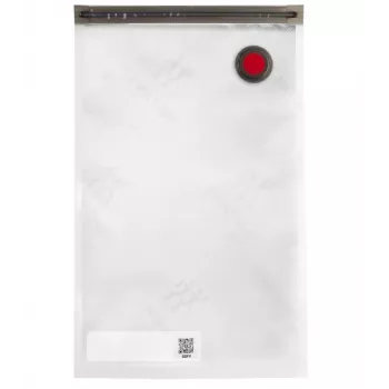 Vakuuminis indas ZWILLING 36807-007-0, plastikinis stačiakampis maisto indas, 1,1 l ir 2,3 l, sandariai užsidarantis dangtelis, išimamas, permatomas baltas