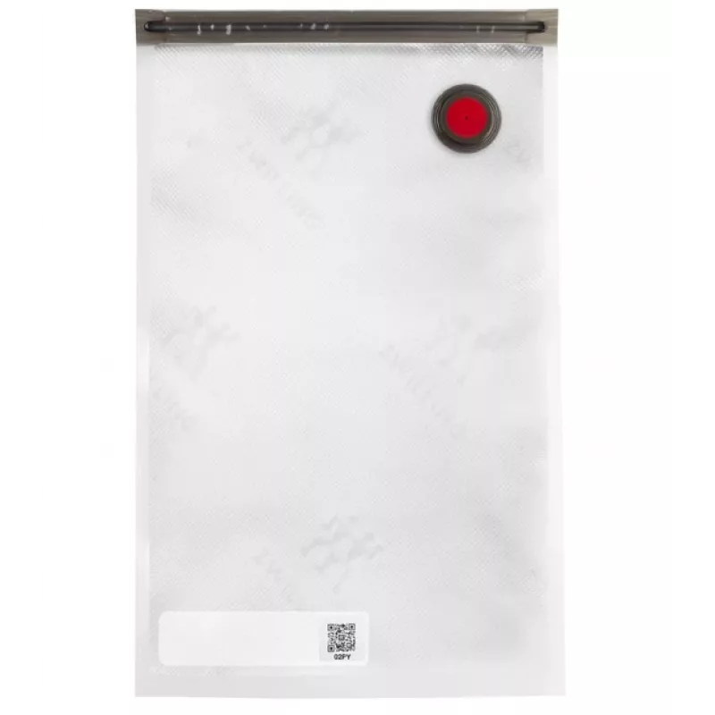 Vakuuminis indas ZWILLING 36807-007-0, plastikinis stačiakampis maisto indas, 1,1 l ir 2,3 l, sandariai užsidarantis dangtelis, išimamas, permatomas baltas