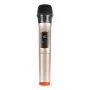 PULUZ PU628J UHF belaidis dinaminis mikrofonas su LED ekranu (auksinis)