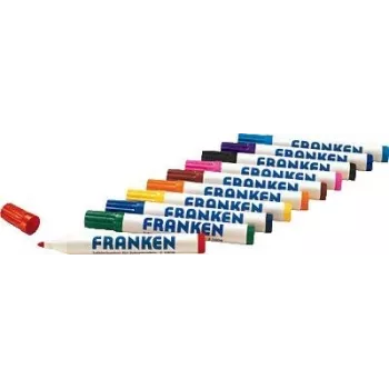 Markeris Franken Z1901 10 vnt. įvairiaspalviai rašymo spalvos