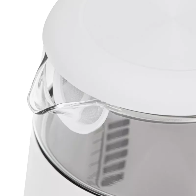Elektrinis virdulys Adler AD 1305WG – 1,7 l, 2200 W, stiklas/plastikas, baltas/auksinis/permatomas