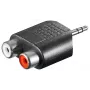 Goobay RCA adapteris, 3,5 mm lizdas (vyriškas) į 2 RCA (moteriškus), 11604