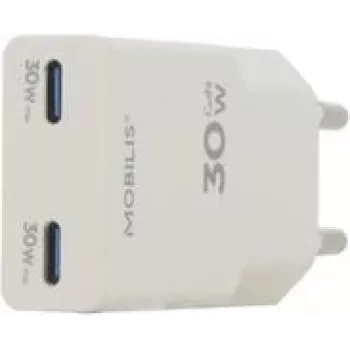 Mobilis Energia 30W sieninis USB-C įkroviklis baltas (020026)