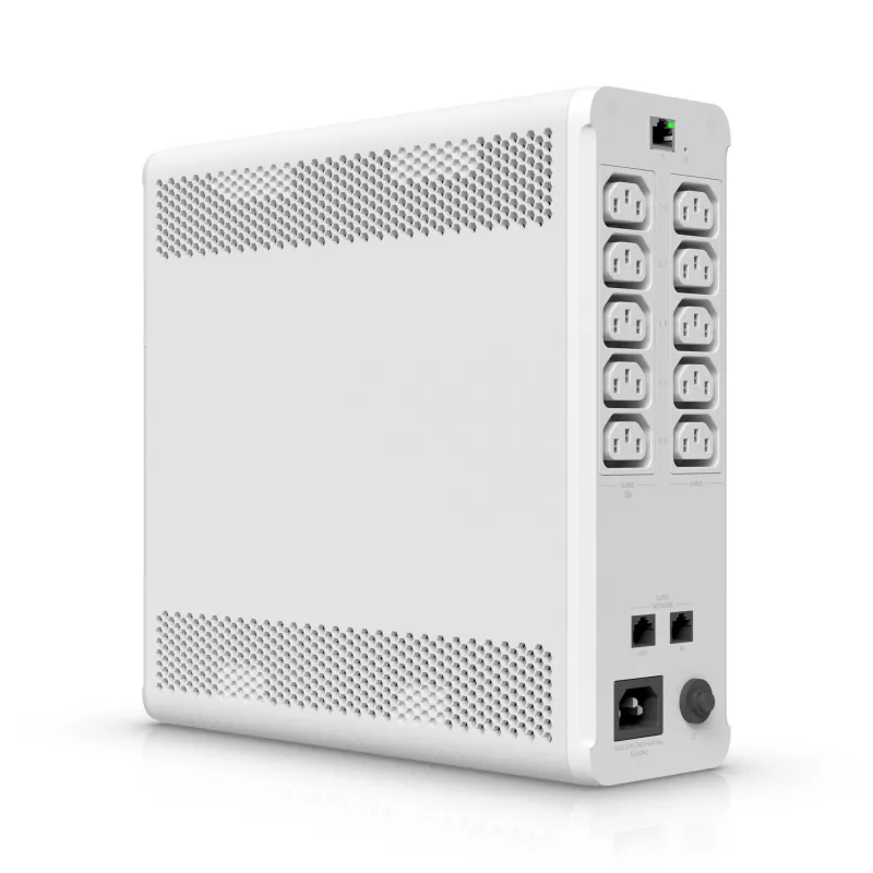 Ubiquiti UPS-TOWER-EU Unifi valdomas 1 Kva nepertraukiamo maitinimo šaltinis su 10 programiškai atstatomų lizdų
