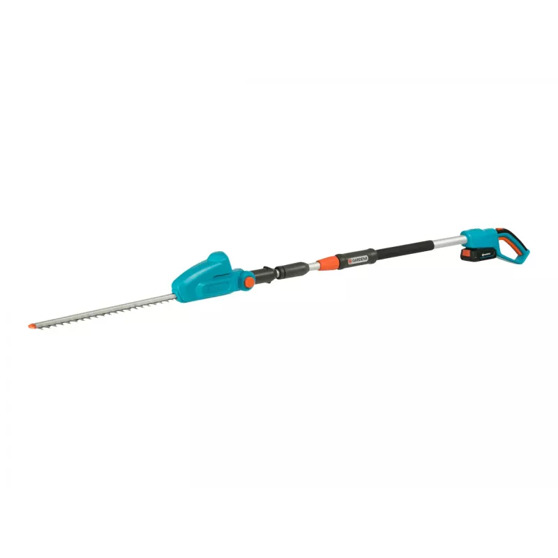 Akumuliatorinė teleskopinė gyvatvorių žirklė THS 42/18V P4A, pilnas komplektas (turquoise/Grey, Li-Ion akumuliatorius 2,5Ah P4A, POWER FOR ALL ALLIANCE)