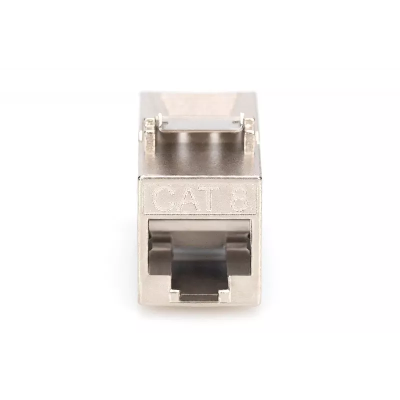 Keystone modulis Digitus CAT 8.1 RJ-45 ekranuotas baltas
