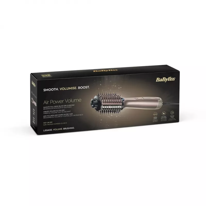 BaByliss AS95E Air Power Volume karšto oro šepetys Champagne 1000 W