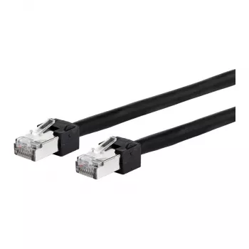 METZ CONNECT Ultraflex500 - Laidas - RJ-45 (M) į RJ-45 (M) - 1,0 m - 6,4 mm - SFTP, PiMF - CAT 6 - Ekranuotas, be halogenų - Juoda (13084V1000-E)