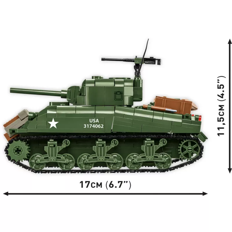 Blokai M4A1 Sherman 663 detalės